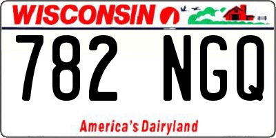 WI license plate 782NGQ