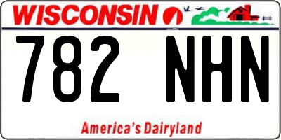 WI license plate 782NHN
