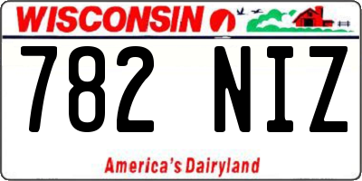 WI license plate 782NIZ