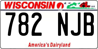 WI license plate 782NJB