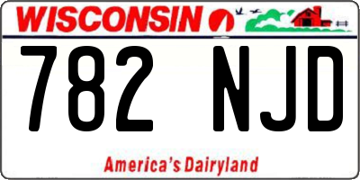 WI license plate 782NJD