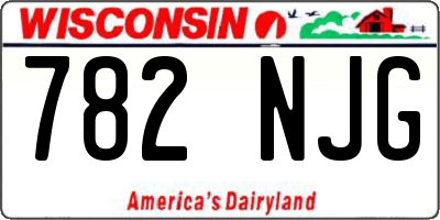 WI license plate 782NJG