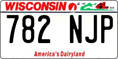 WI license plate 782NJP