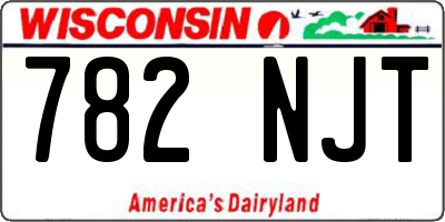 WI license plate 782NJT