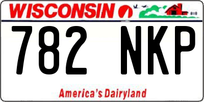 WI license plate 782NKP
