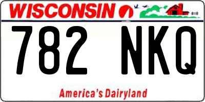 WI license plate 782NKQ