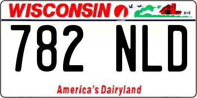 WI license plate 782NLD