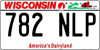 WI license plate 782NLP