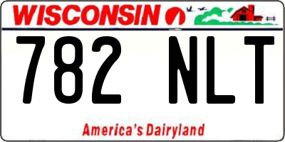 WI license plate 782NLT