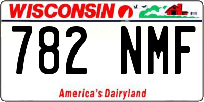 WI license plate 782NMF