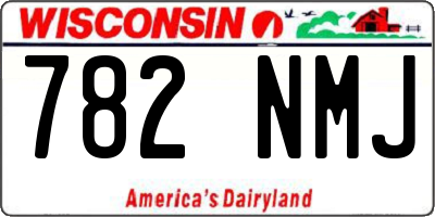 WI license plate 782NMJ