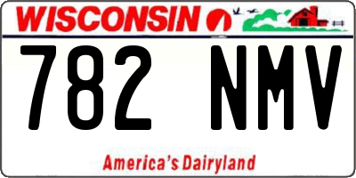 WI license plate 782NMV