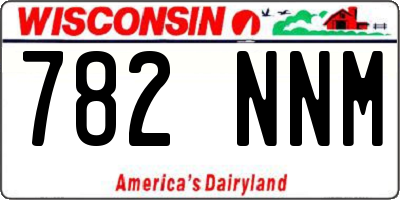 WI license plate 782NNM