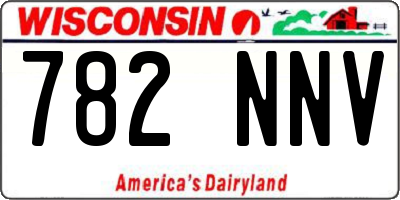 WI license plate 782NNV