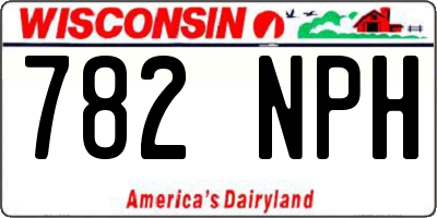 WI license plate 782NPH
