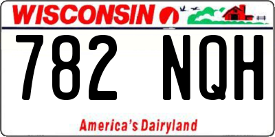 WI license plate 782NQH
