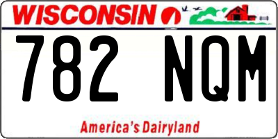 WI license plate 782NQM