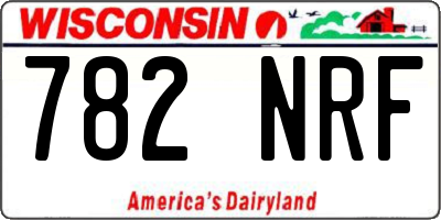 WI license plate 782NRF