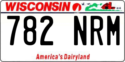 WI license plate 782NRM
