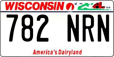WI license plate 782NRN