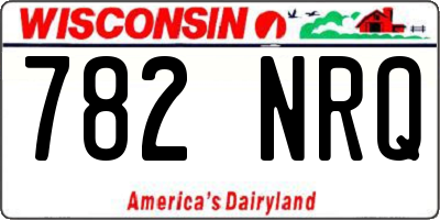 WI license plate 782NRQ