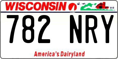 WI license plate 782NRY