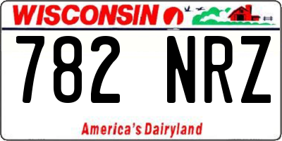WI license plate 782NRZ