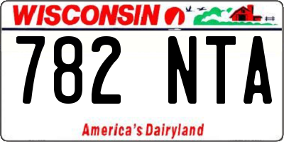 WI license plate 782NTA