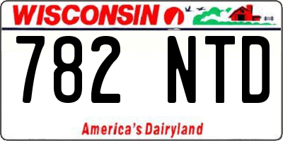 WI license plate 782NTD