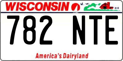 WI license plate 782NTE