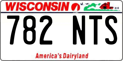 WI license plate 782NTS