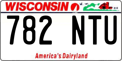 WI license plate 782NTU