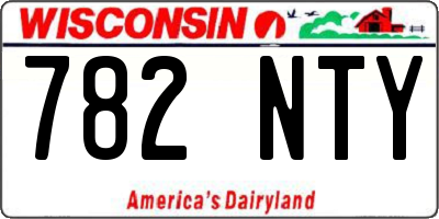 WI license plate 782NTY
