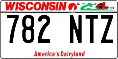 WI license plate 782NTZ