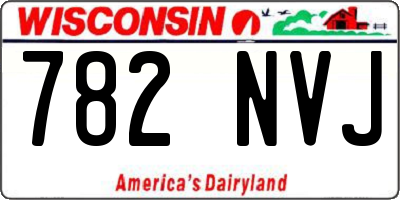 WI license plate 782NVJ