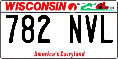 WI license plate 782NVL