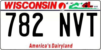 WI license plate 782NVT