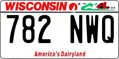 WI license plate 782NWQ