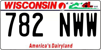 WI license plate 782NWW