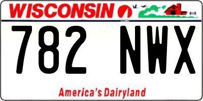 WI license plate 782NWX