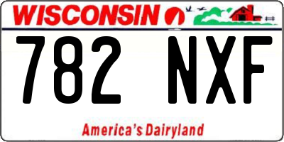 WI license plate 782NXF