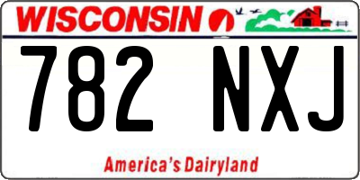 WI license plate 782NXJ