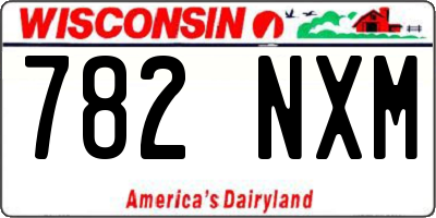 WI license plate 782NXM