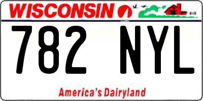 WI license plate 782NYL