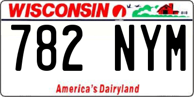 WI license plate 782NYM