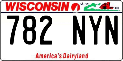 WI license plate 782NYN