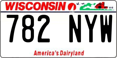 WI license plate 782NYW