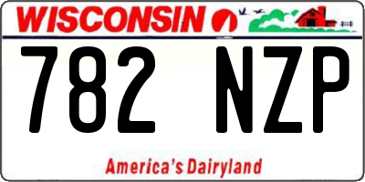 WI license plate 782NZP