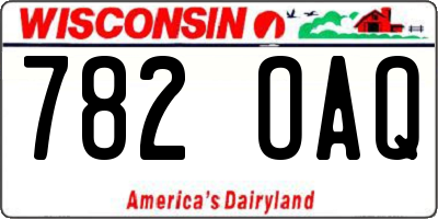 WI license plate 782OAQ