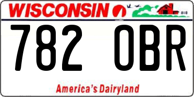 WI license plate 782OBR